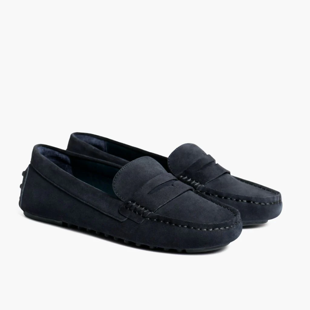 Driving Loafer | Navy Suede